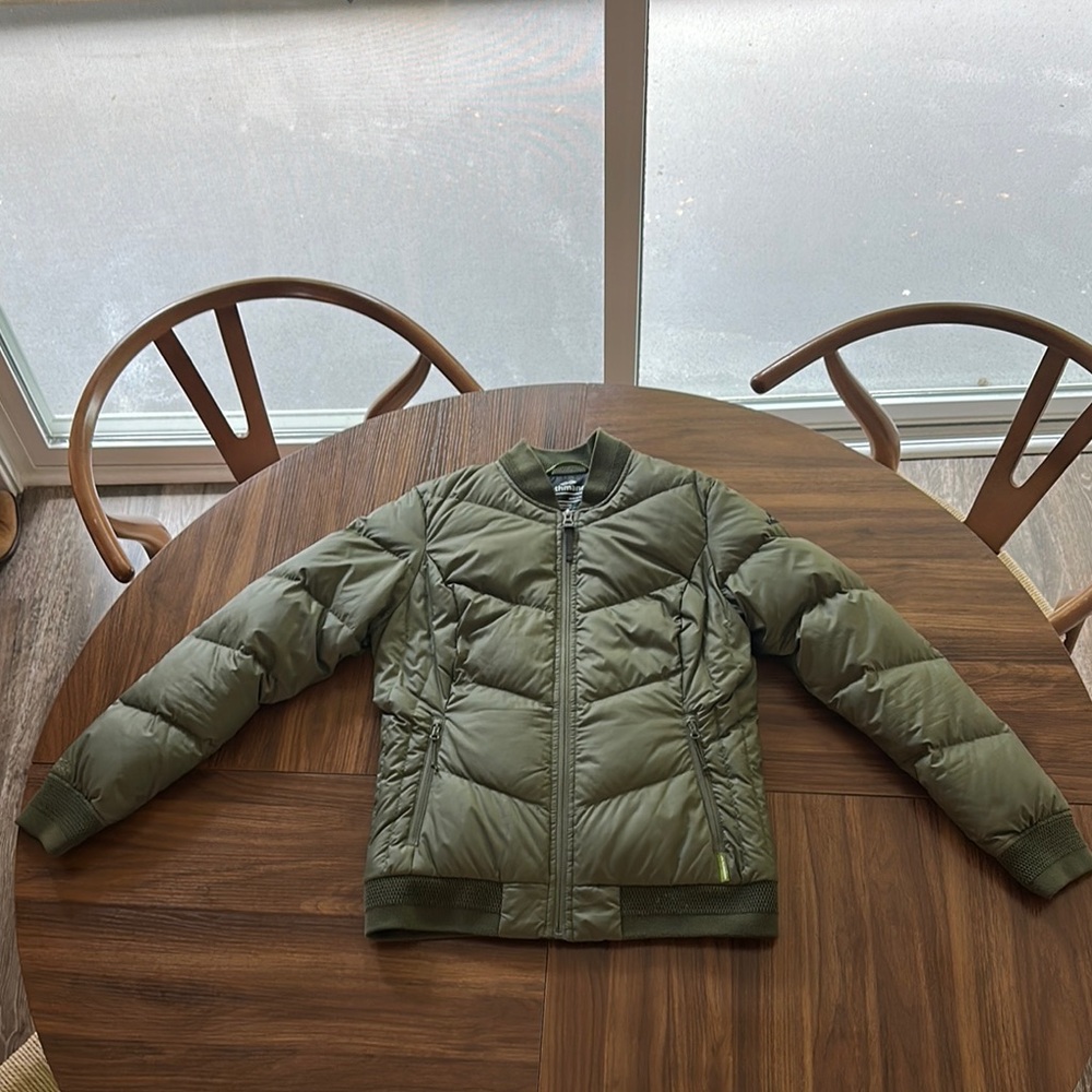Olive Green Women's Puffer Jacket